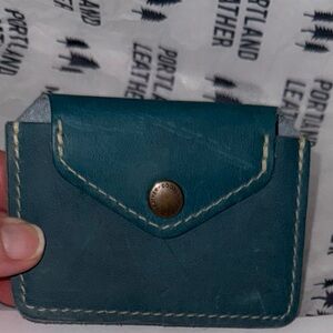 NOT FOR SALE!! Portland Leather Goods Aqua Love Plus